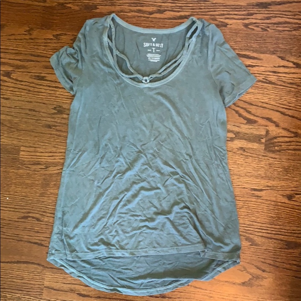 American Eagle Crisscross T-shirt